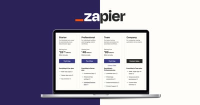 Lựa chọn gói Zapier phù hợp: Starter, Professional, Team hay Company